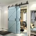 Barbados Simple Design Interior Entrance Security Luxury Front Entry Solid Wood Barn Door For Cinema Room